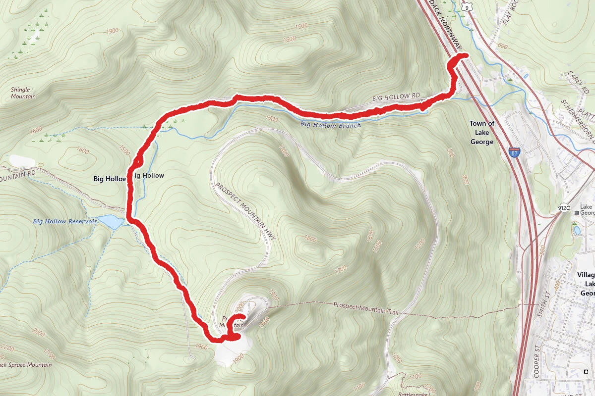 Prospect Mountain via Big Hollow Road