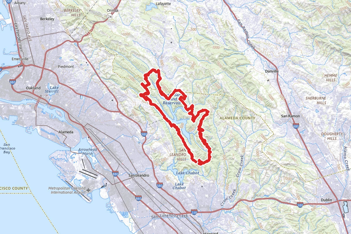 Upper San Leandro Reservoir Loop