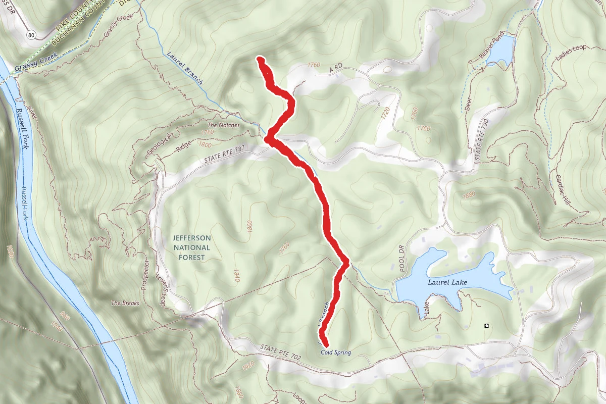 Cold Spring to Grassy Creek Overlook