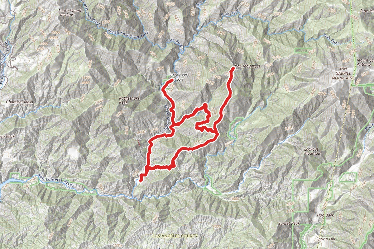 Iron Mountain and Bridge to Nowhere Loop