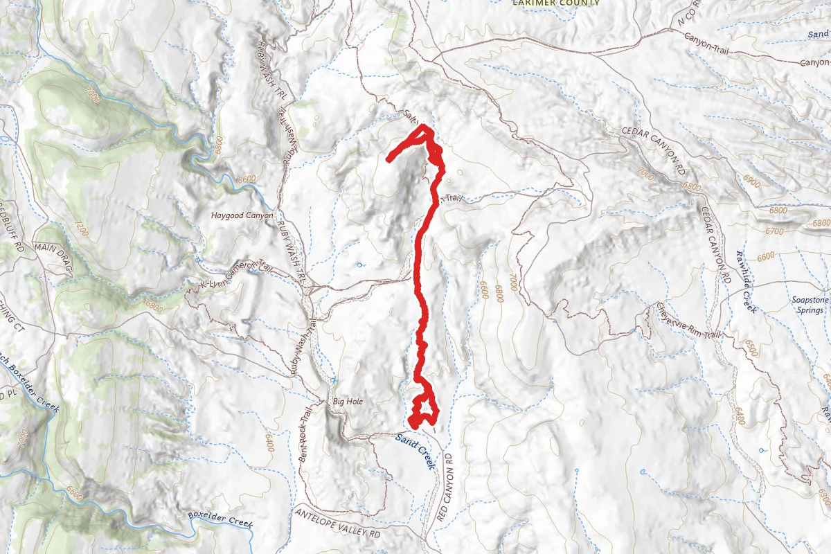 Red Mountain via Rising Sun and Sinking Sun Trail