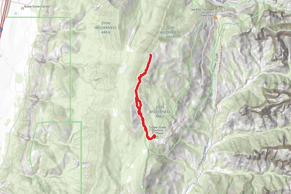 Peak 6965 - Kolob Canyons