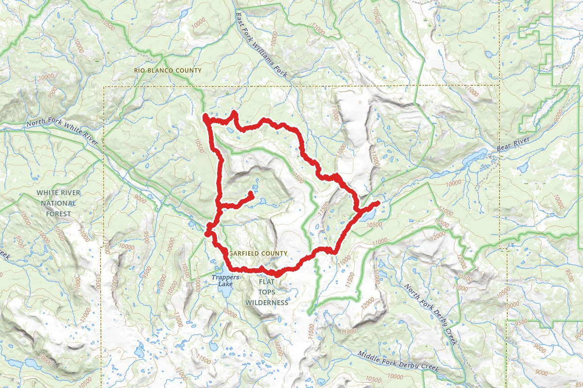 Devil's Causeway, Skinny Fish and Trappers Lake Loop