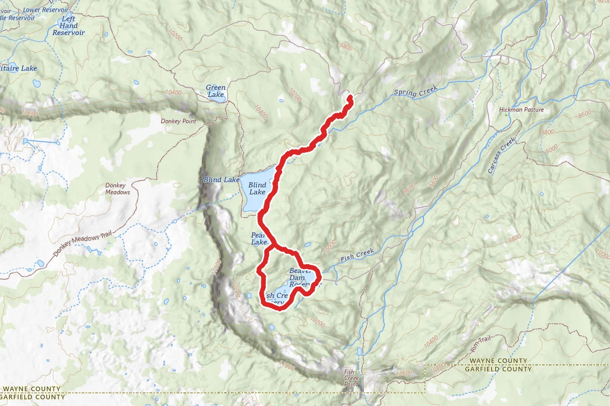 Boulder Mountain, Blind Lake, Pear Lake and Fish Creek Lake Loop