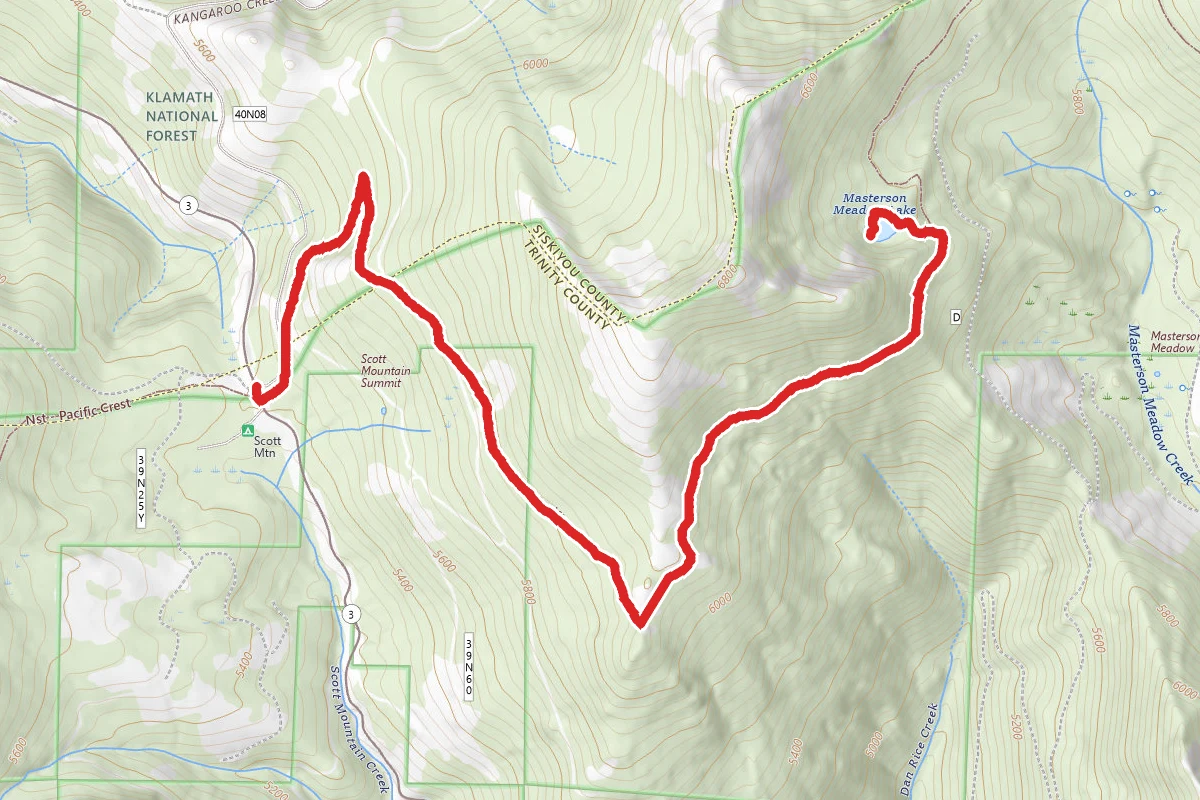 Masterson Meadow Lake via PCT