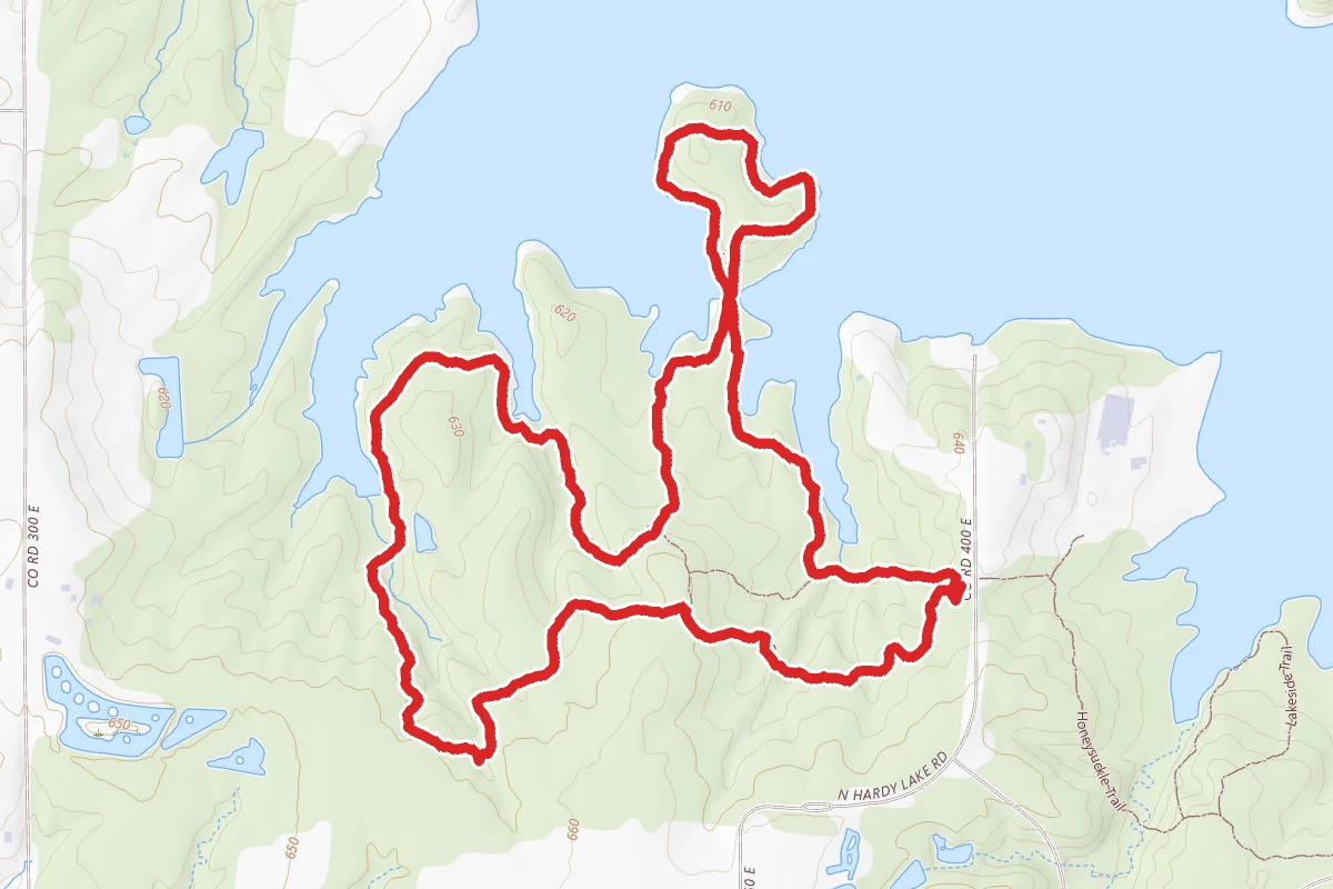 Hardy Lake Island, Outward Bound and Cemetery Trail Loop