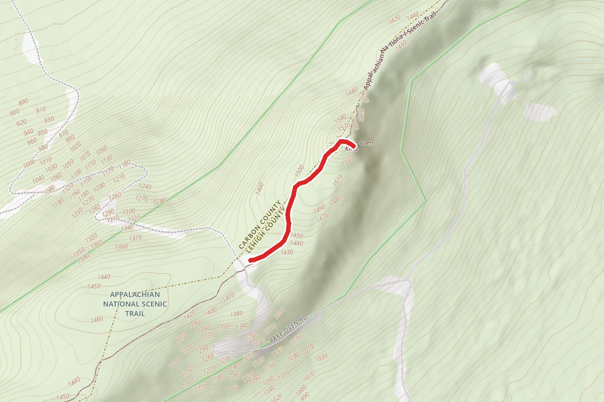 Bake Oven Knob via Appalachian Trail