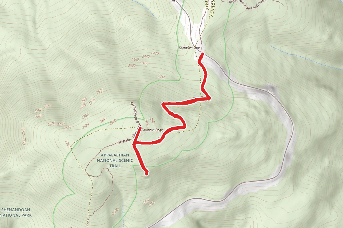 Compton Peak Summit via Appalachian Trail
