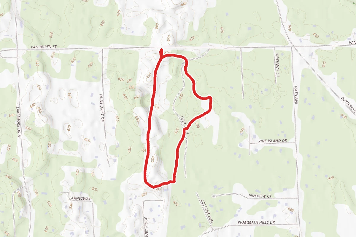 Van Buren Park Dunes Trail