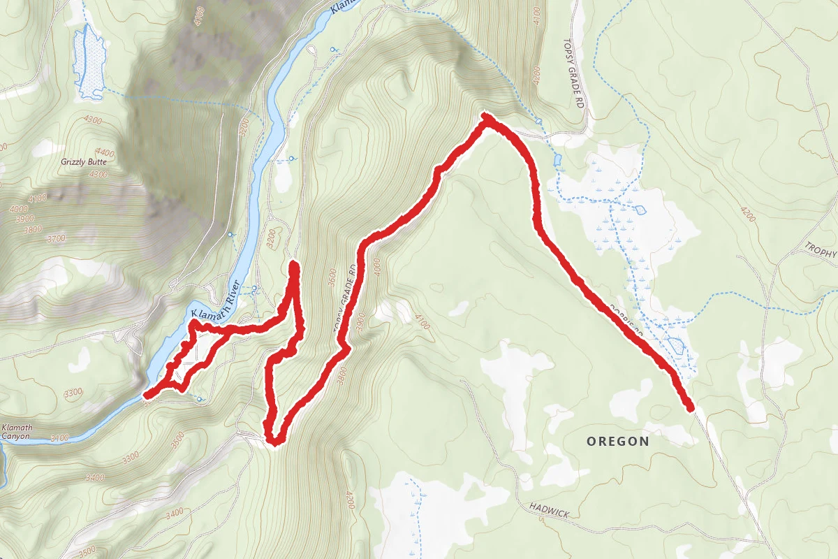 Topsy to Klamath River (Frain Ranch)