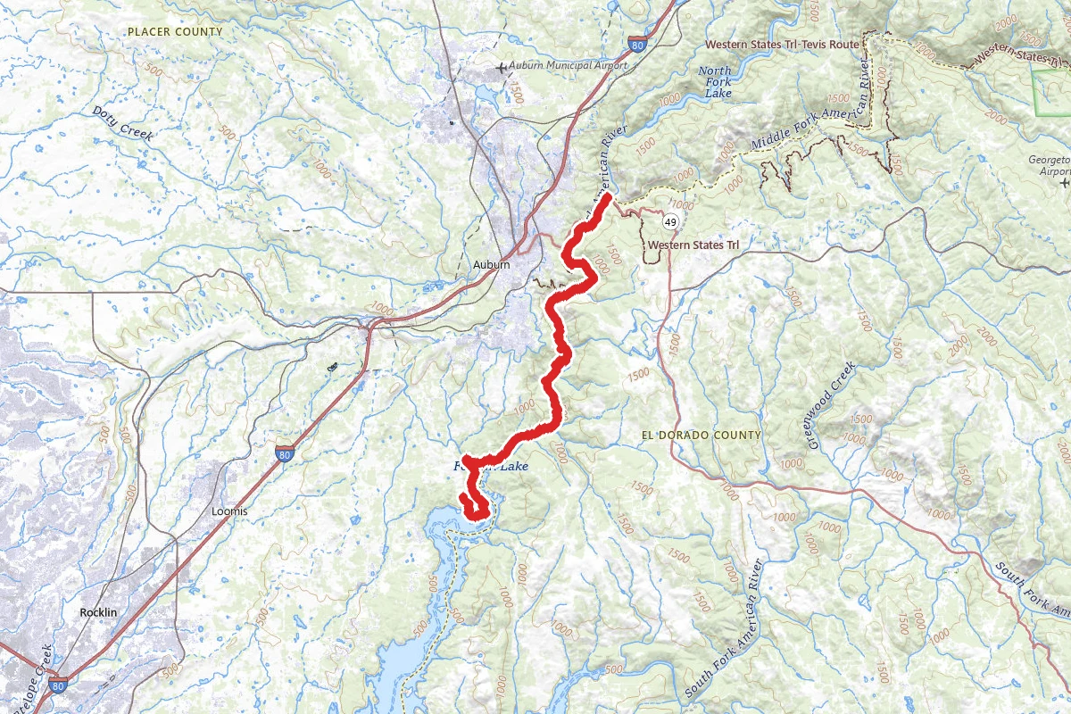 Pioneer Express Trail and Western States Trail