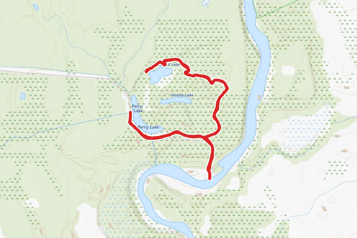 Barton's Beach Secret Lake Trail