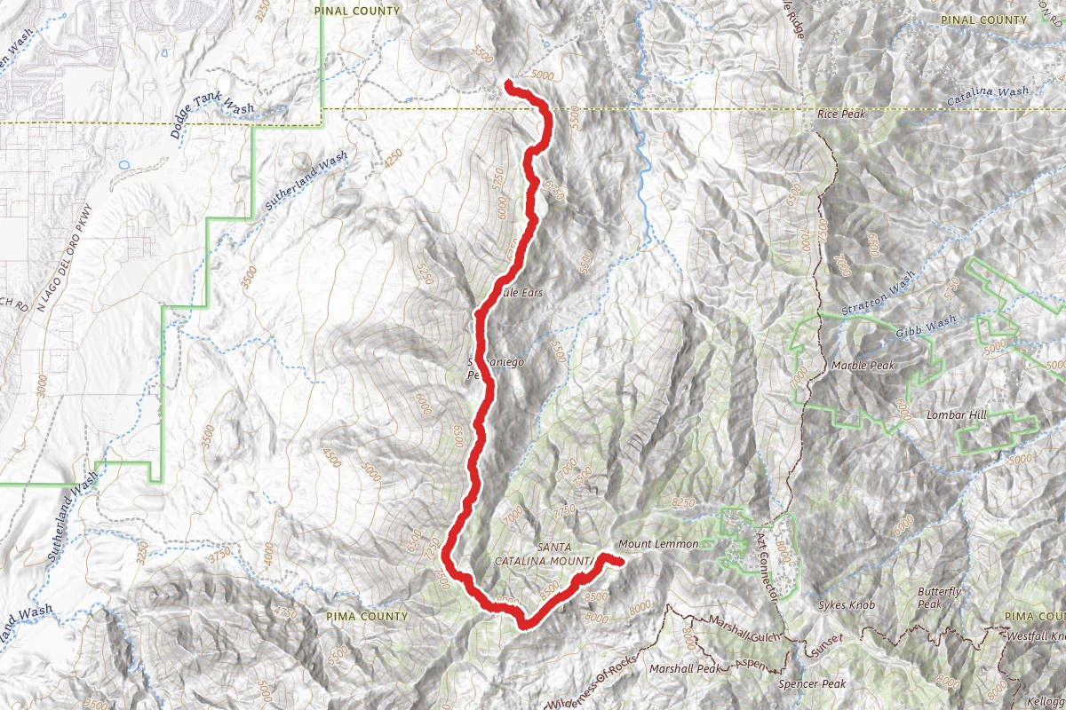 Samaniego Ridge Seven Trail