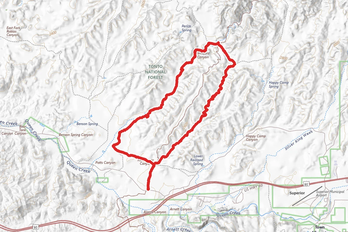 Potts Canyon and Rice Water Canyon Loop