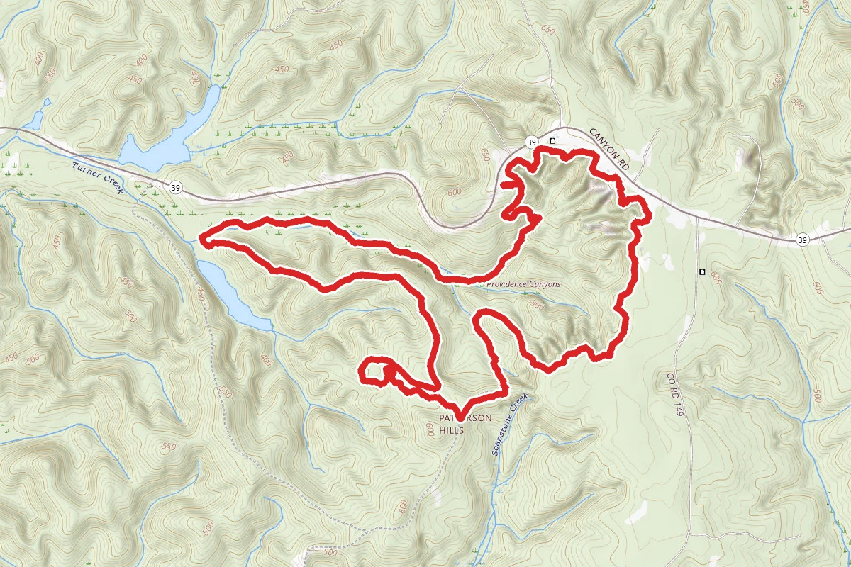 Providence Canyon Backcountry Trail Loop