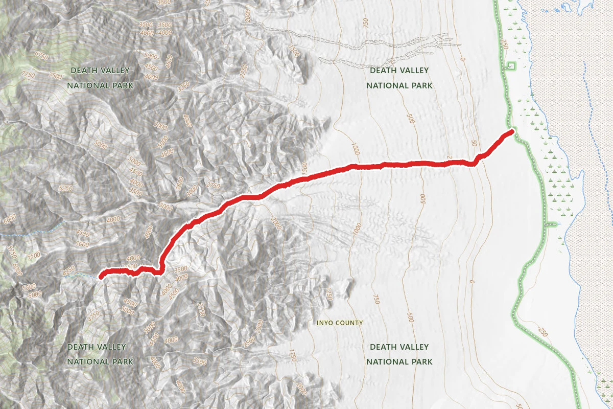 Hanaupah Canyon Trail