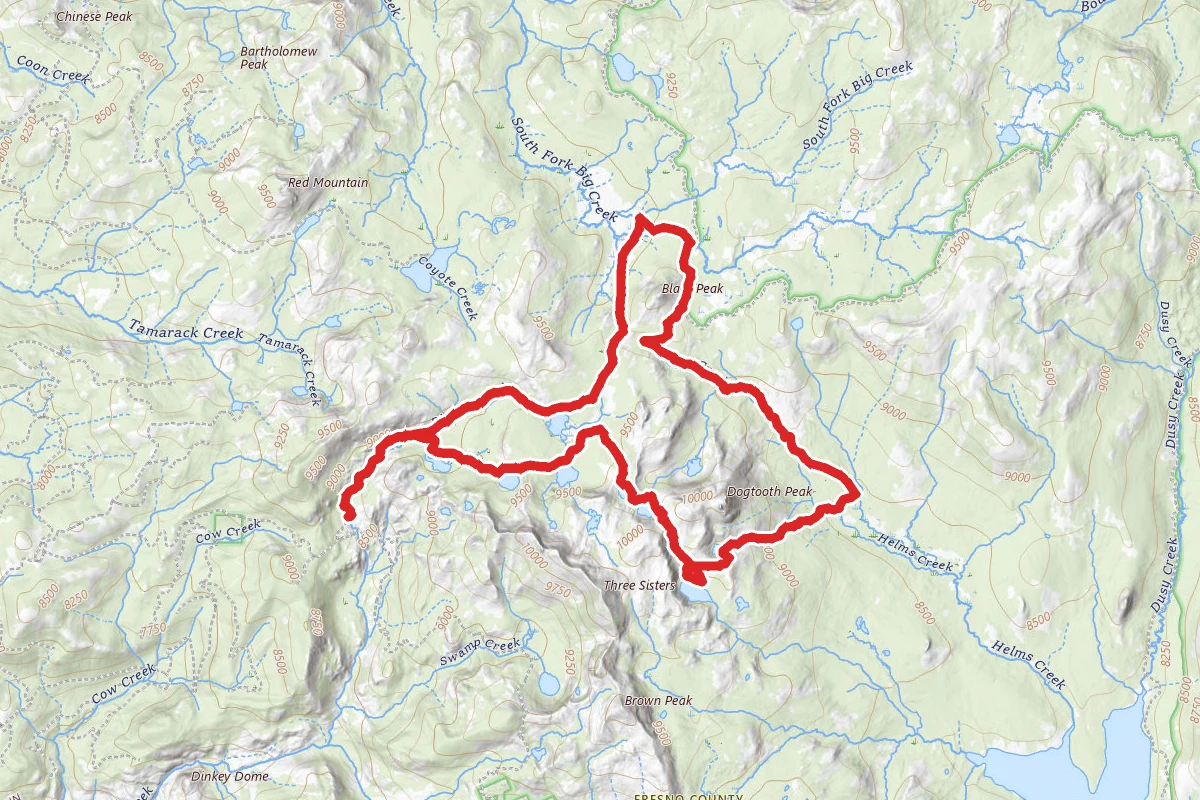 Dinkey Lakes and Dusy-Ershim OHV Loop