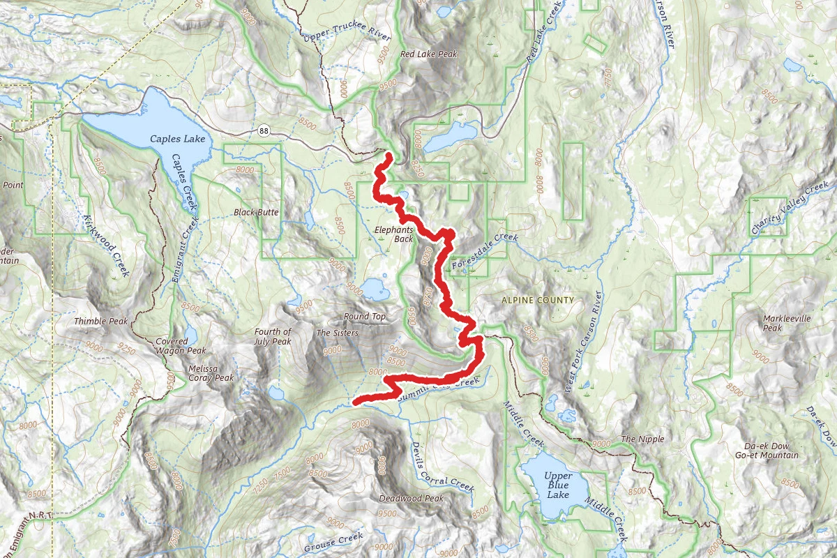 PCT and Summit City Canyon Trail
