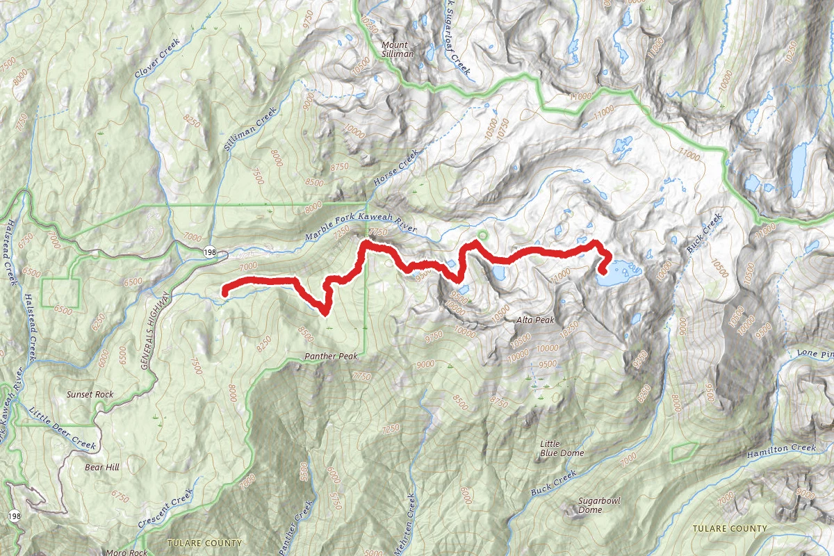 Moose Lake via Watchtower and Pear Lakes Trails