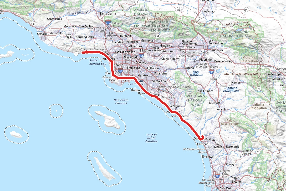 Oceanside to Malibu Trail