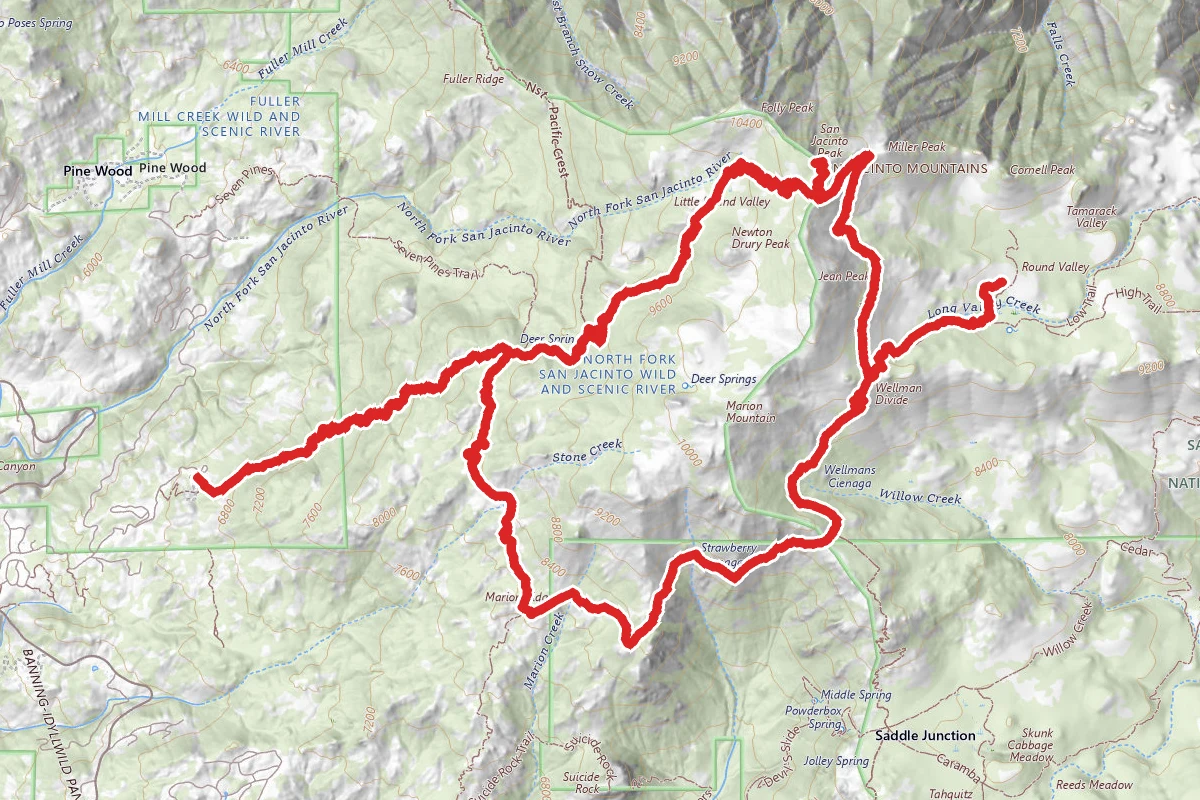 Marion Mountain and San Jacinto Round Valley Loop
