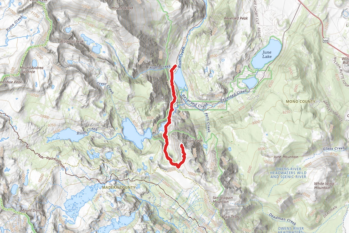 Carson Peak via Rush Creek Trail