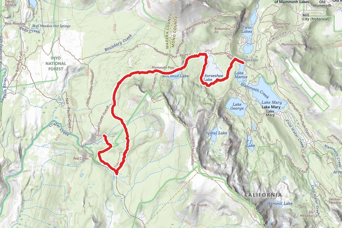 Lakes Basin Path to Pack Trail