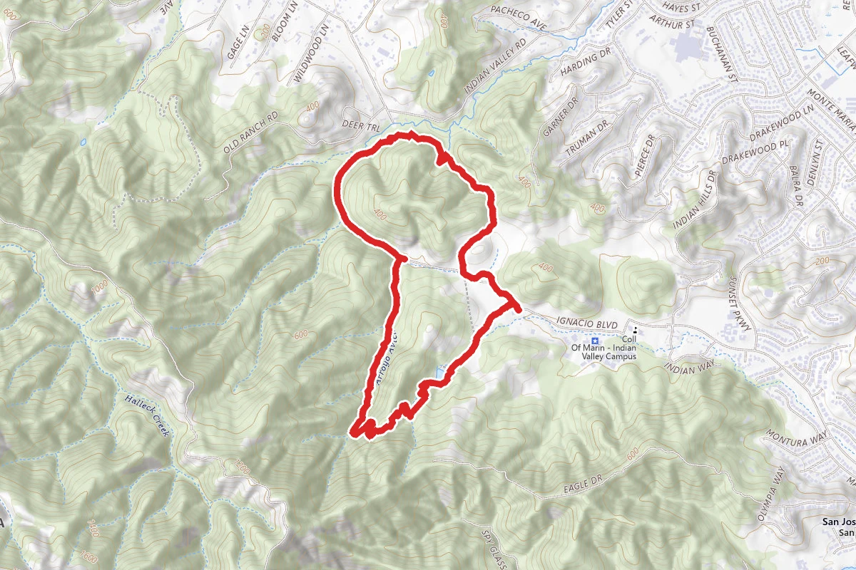 Schwindt, Indian Valley, and Waterfall Trail Loop