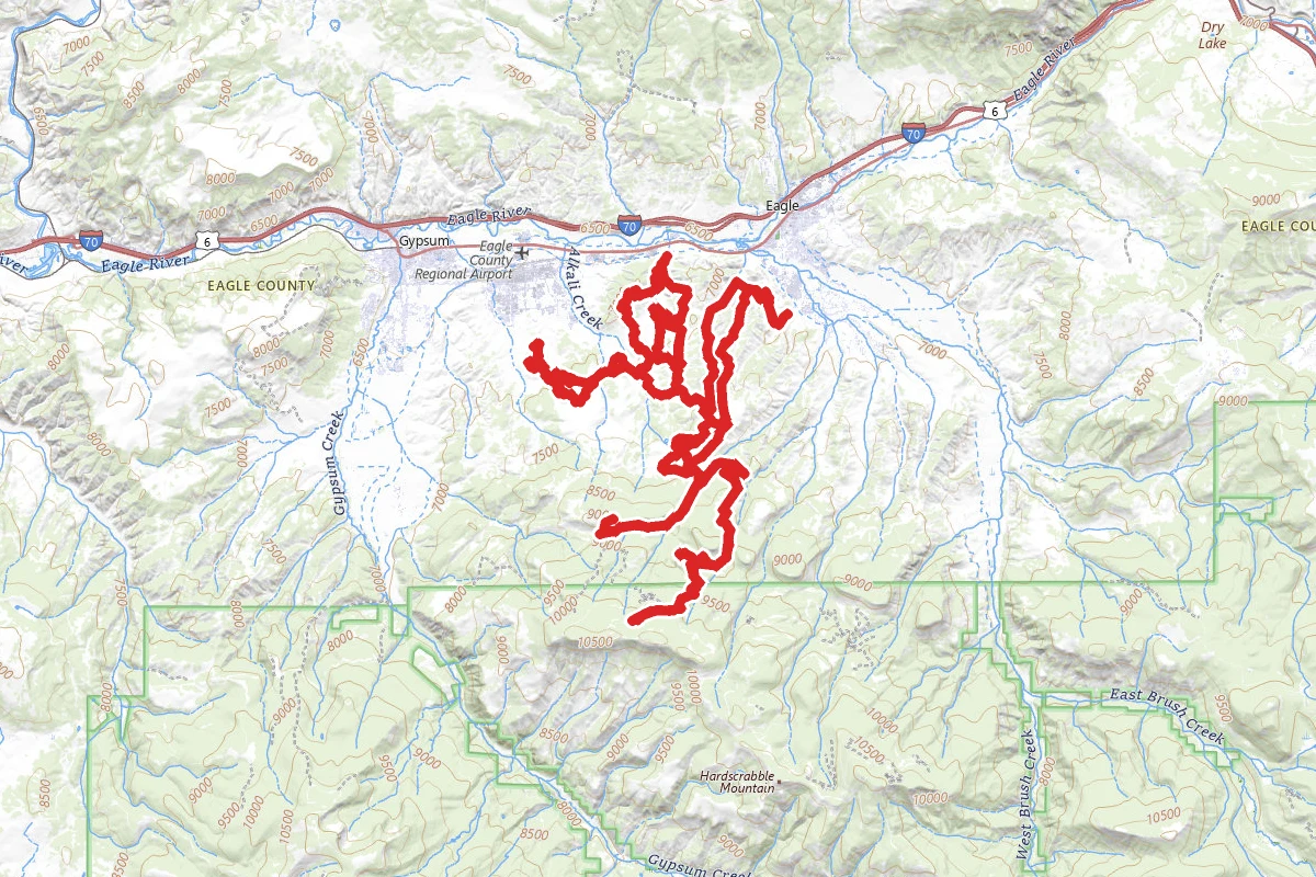 Hardscrabble Saddle, Sawmill, and Elmers OHV Route