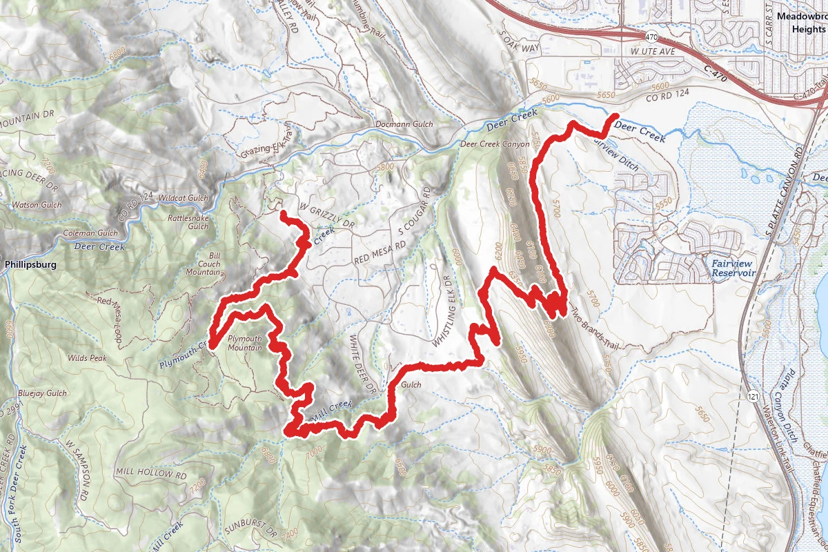 Deer Creek and Black Bear Trail