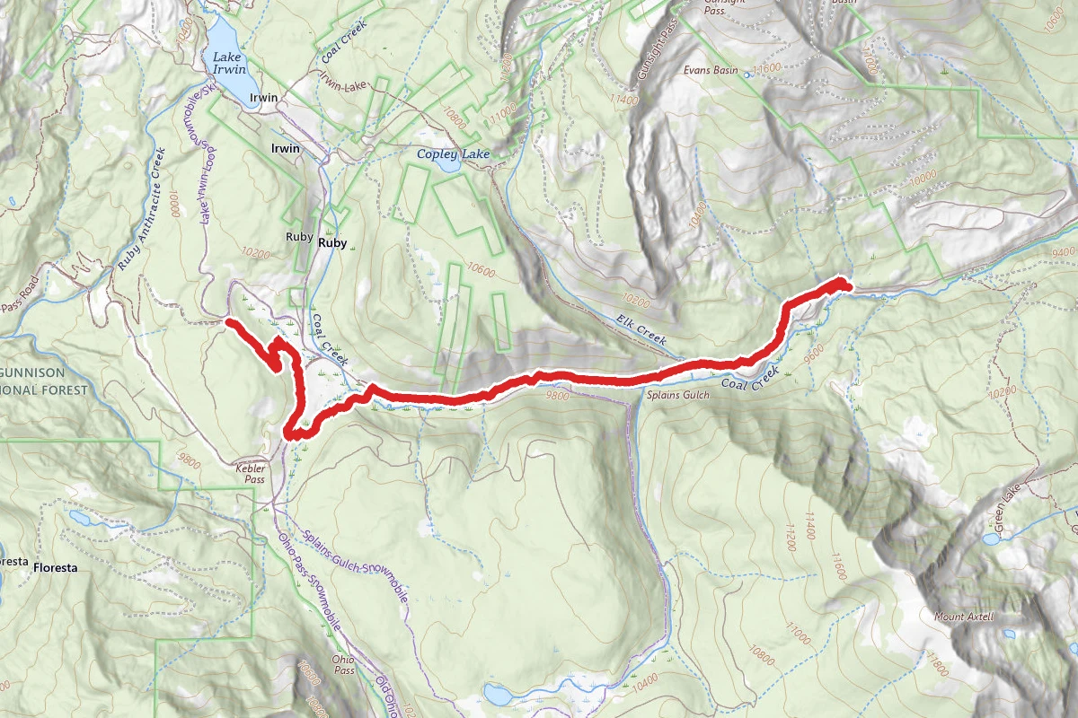 Kebler Wagon Trail