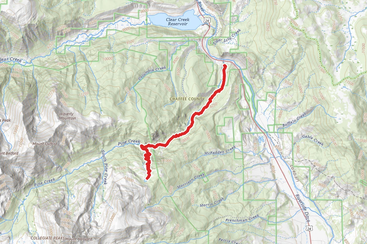 Rainbow Lake via Pine Creek Trail