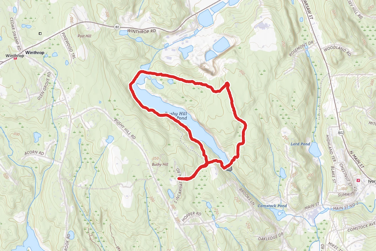 Bushy Hill Red and Yellow Outer Loop