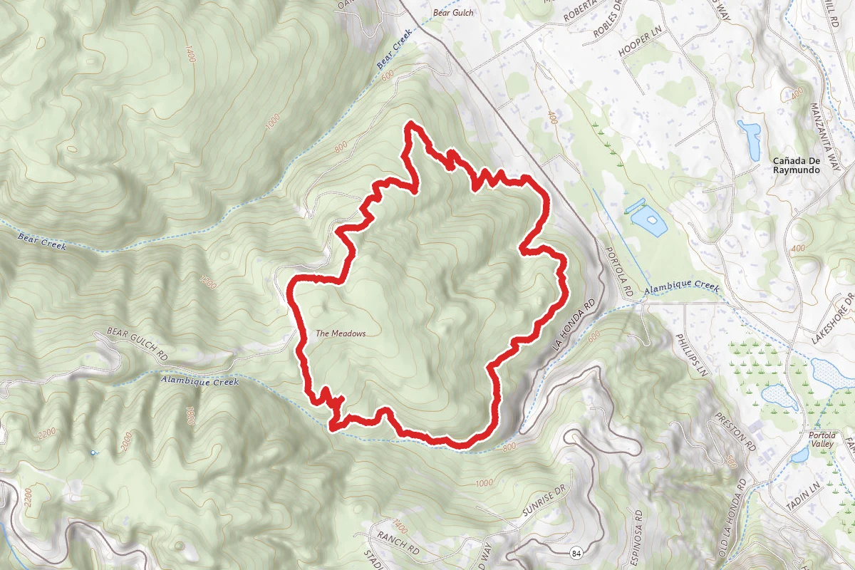Bear Gulch and Alambique Trail