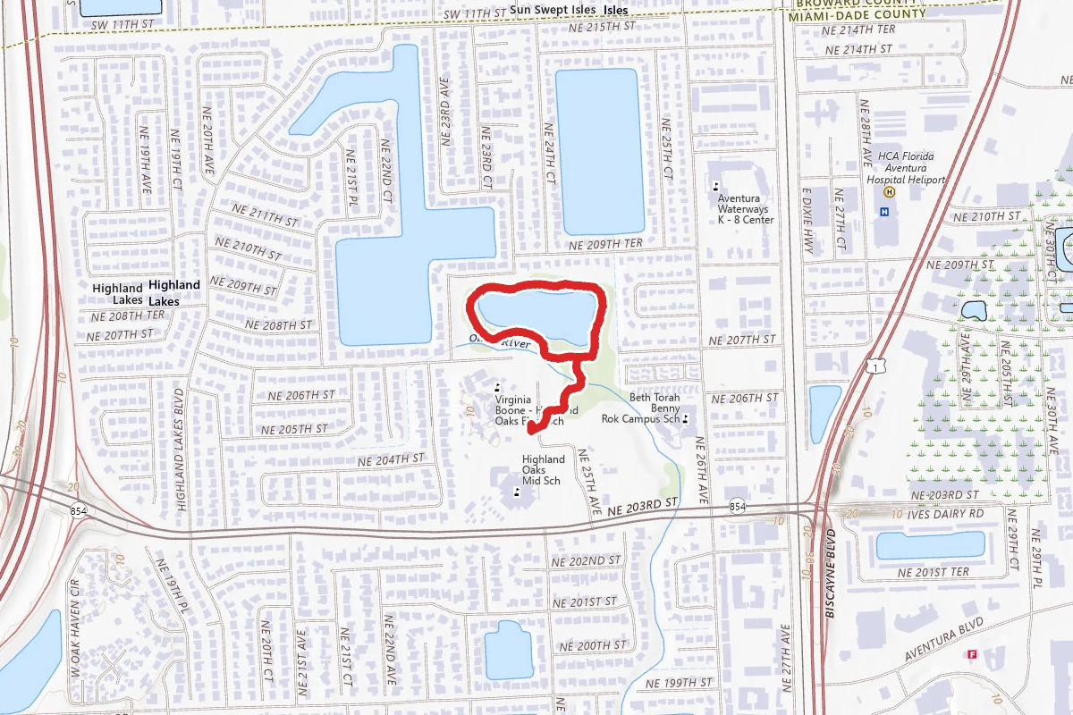 Highland Oaks Park Loop
