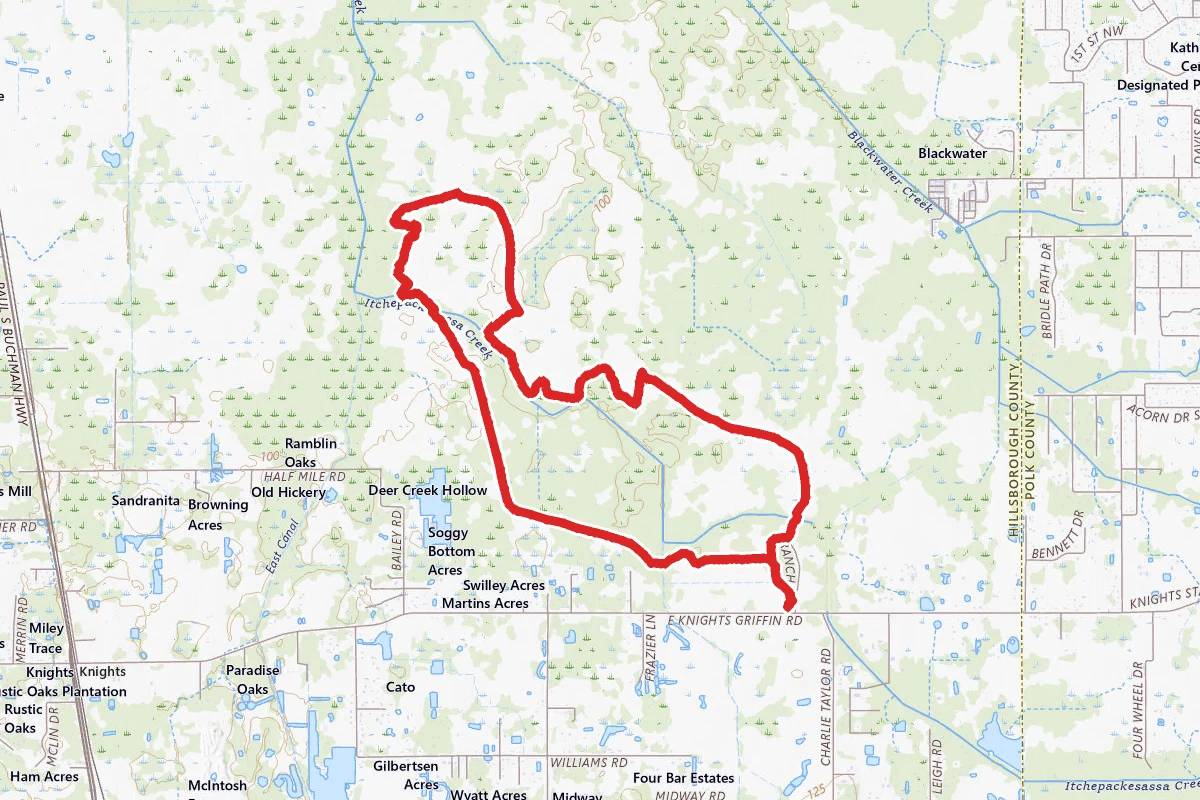 Lower Green Swamp Central, Northwest, and Southwest Loop