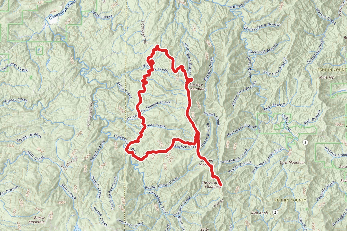 East Cowpen to Hickory Creek and Panther Creek