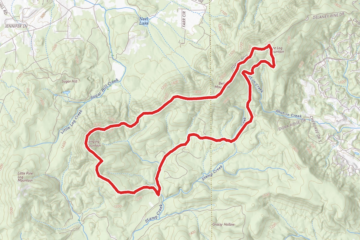 Hanging Mountain, Bear Mountain, Pine Log Mountain Loop