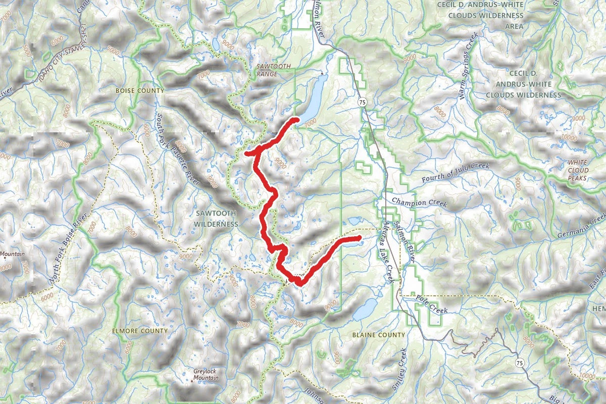 Redfish Lake to Pettit Lake