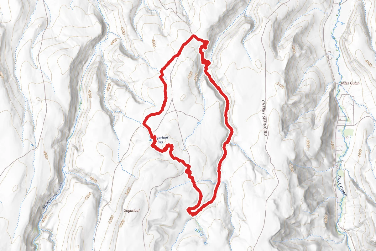 Upper Sugarloaf To Snakeskin To Hotshot To Dry Gulch To Matt's Gulch