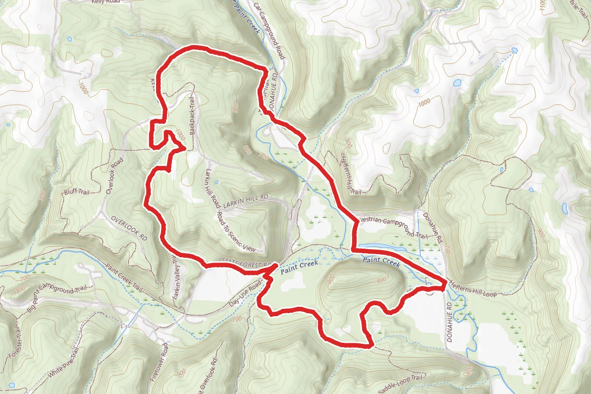 Larkin Valley and Paint Creek Loop Trail