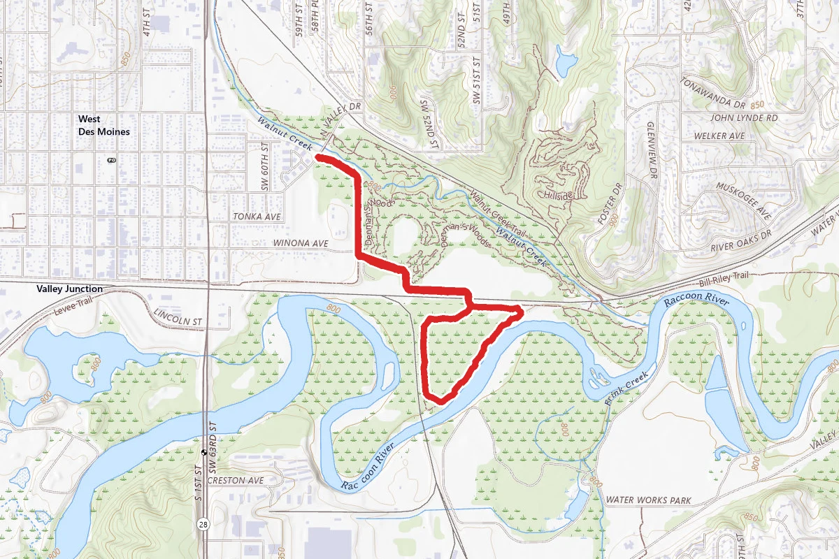 Squirrel's Nest Mountain Bike Trail