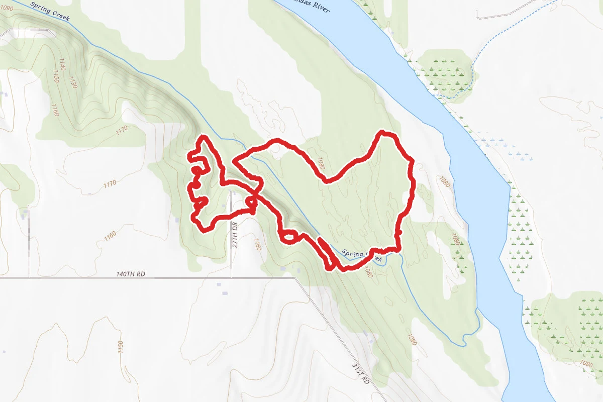 River Trail, Bluff Trail, and Lost Prairie Trail Loop