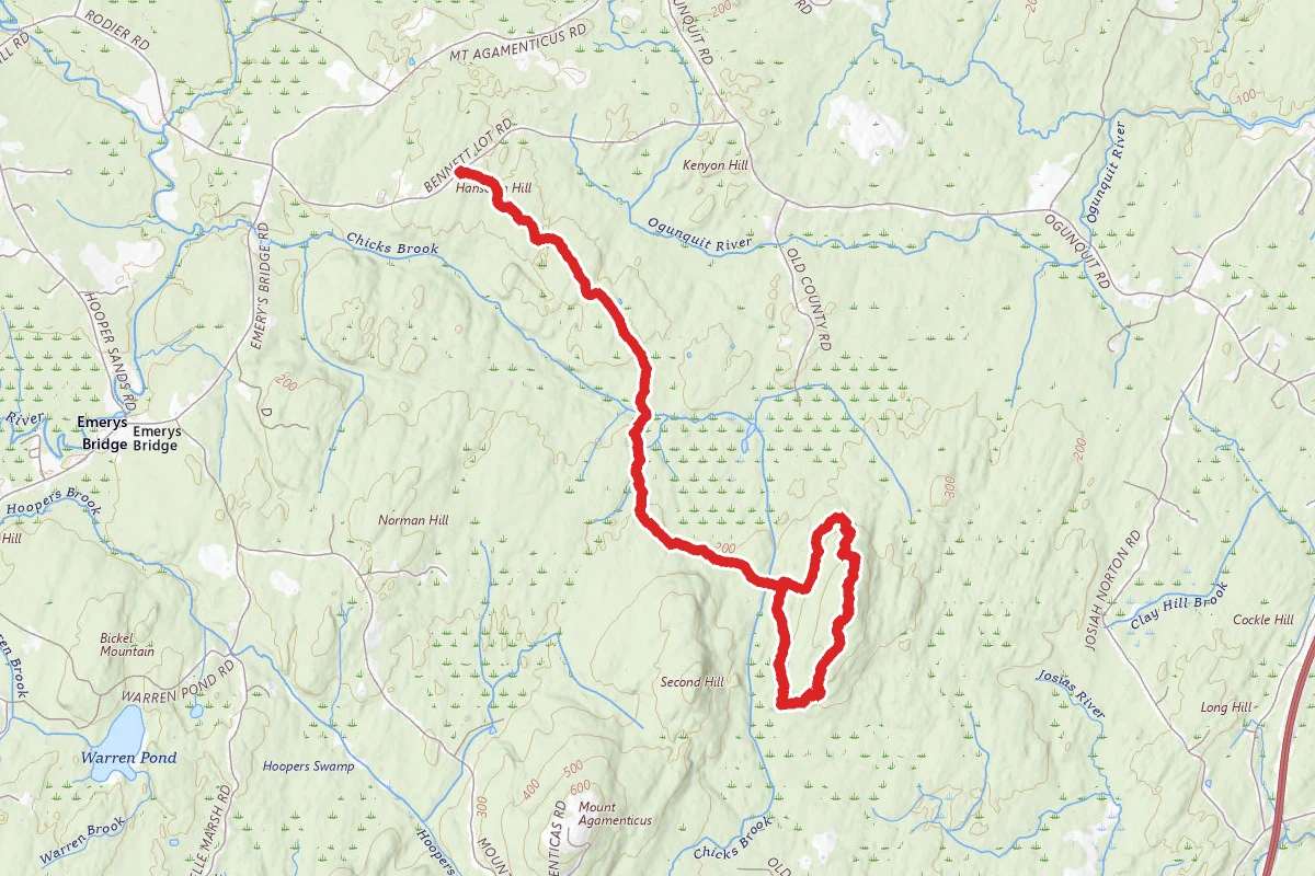 Third Hill via Norman Mill and Notch Trails