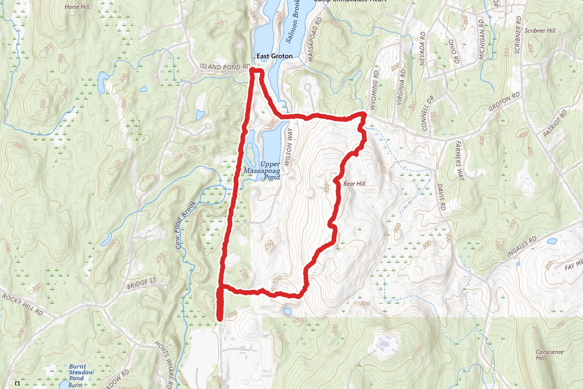 Red Line Path and Bear Hill Trail
