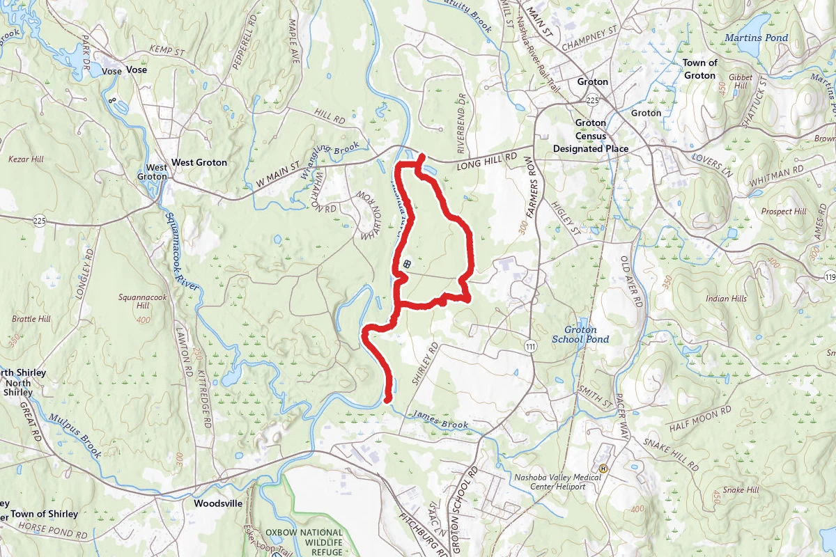 Sabine River Trail to East Trail Loop