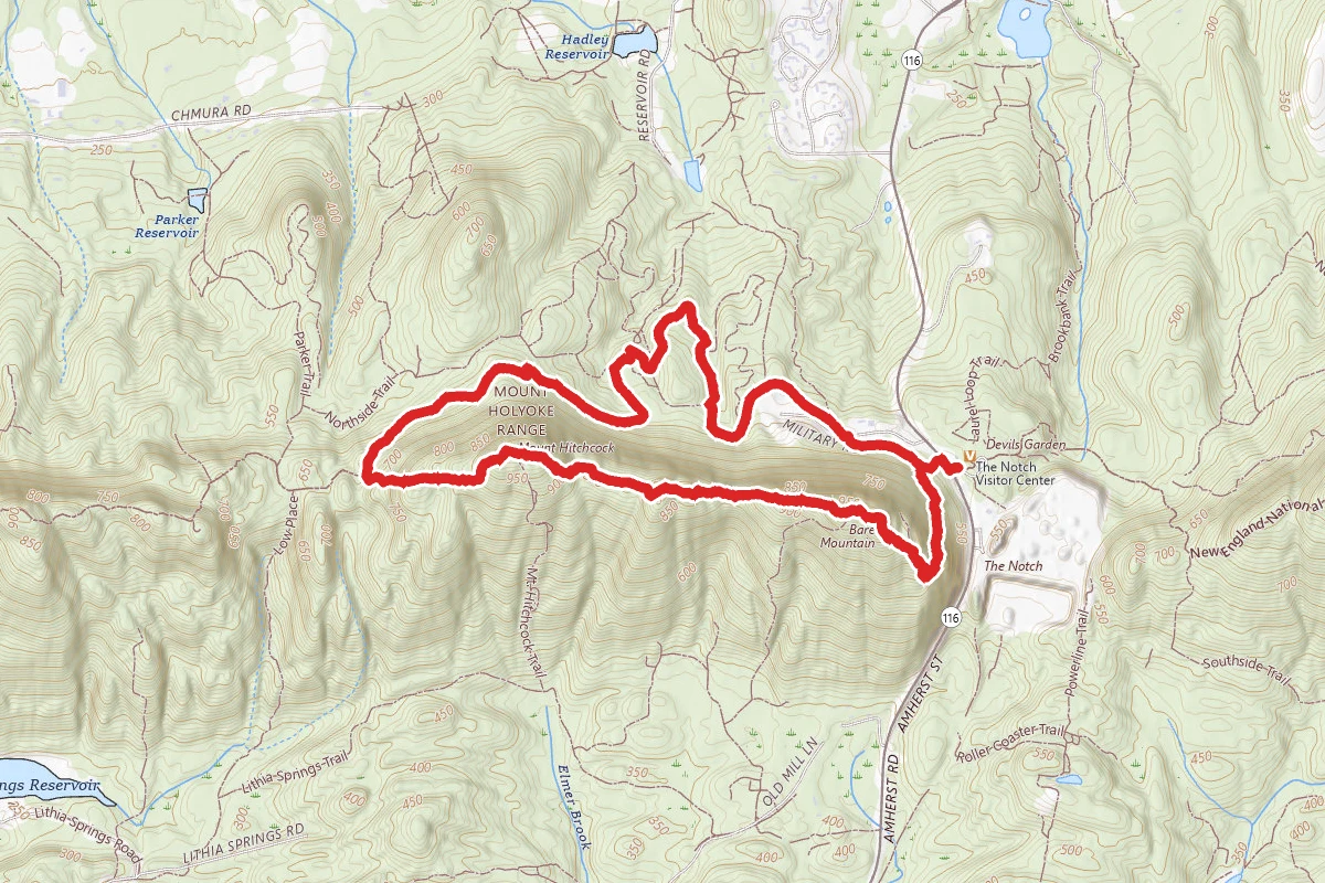 Mt. Bare, Mt. Hitchcock, Triple B Trail