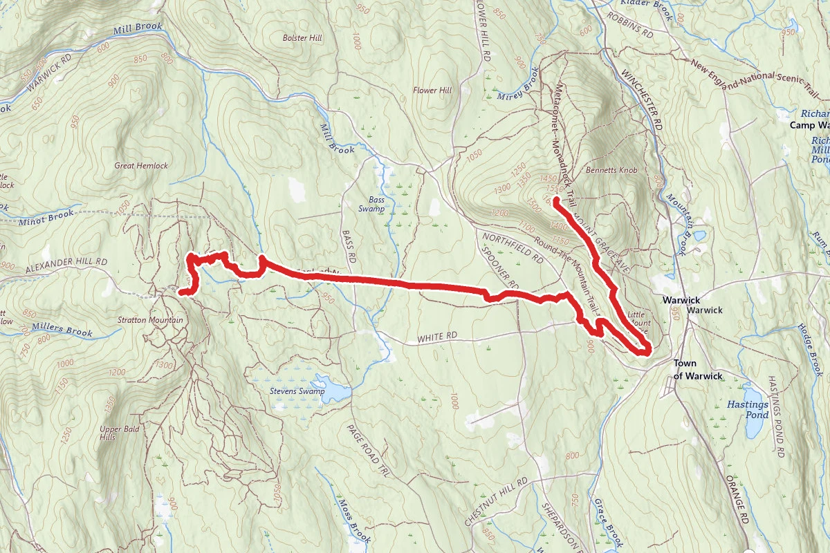 New England Trail to Mount Grace