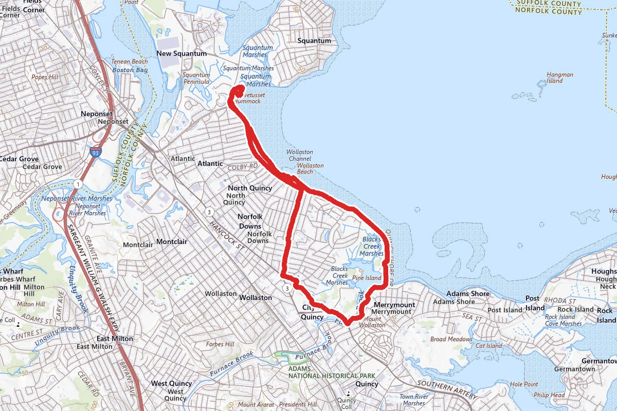 Moswetuset Hummock to Merrymount Park