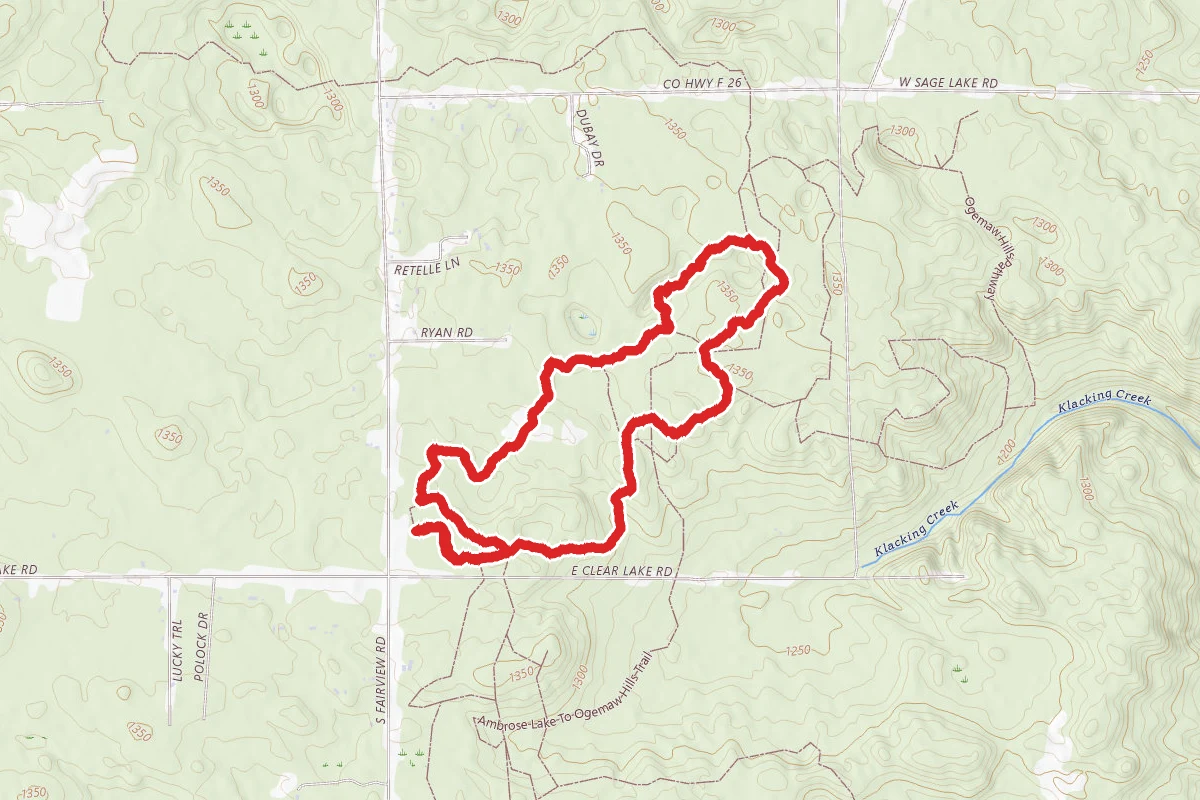 Ogemaw Hills Light Blue and Dark Blue Loop